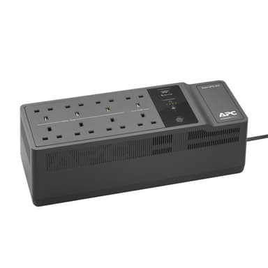 APC Back-UPS, 650VA/400W Floor/Wall Mount, 230V, 8x British BS1363A outlets, USB Type A Port, User Replaceable Battery view 2