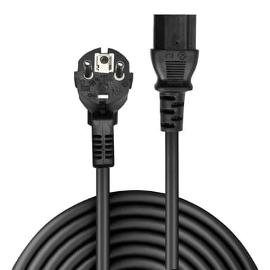 Lindy 2m Schuko angled to C13 Mains Cable view 2