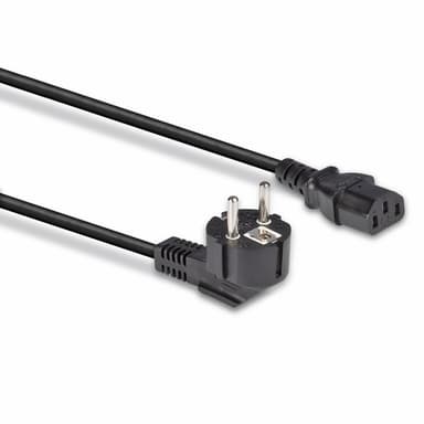 Lindy 3m Schuko 2 Pin Plug to IEC C13 Power Cable, Black view 4