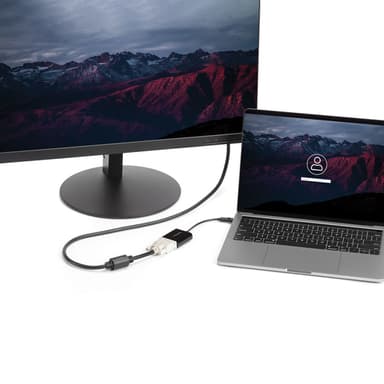 StarTech.com USB C to DVI Adapter - Black - 1920x1200 - USB Type C Video Converter for Your DVI D Display/Monitor/Projector - Upgraded Version is CDP2DVIEC view 5