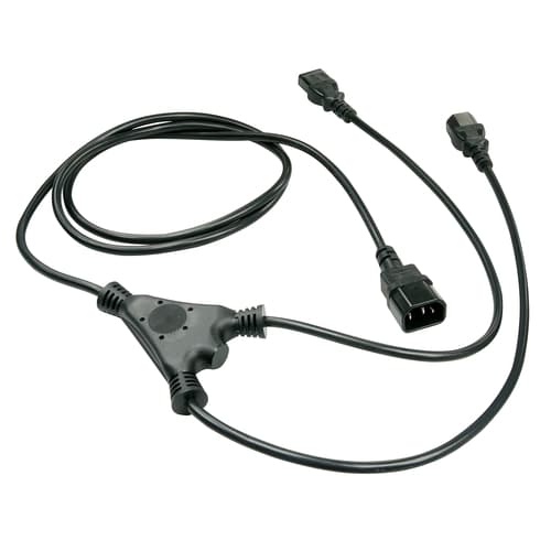 Lindy 2m IEC Splitter Cable IEC C14 to 2 x IEC C13