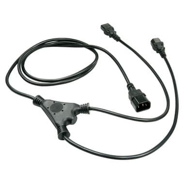 Lindy 2m IEC Splitter Cable IEC C14 to 2 x IEC C13 view 2