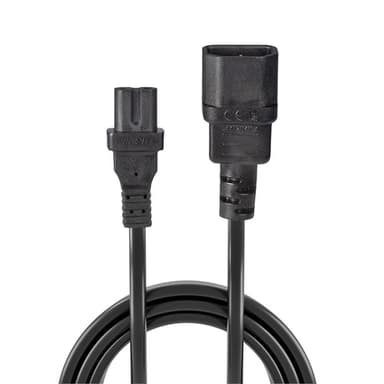 Lindy 1m IEC C14 to IEC C7 (Figure 8) Power Cable view 2