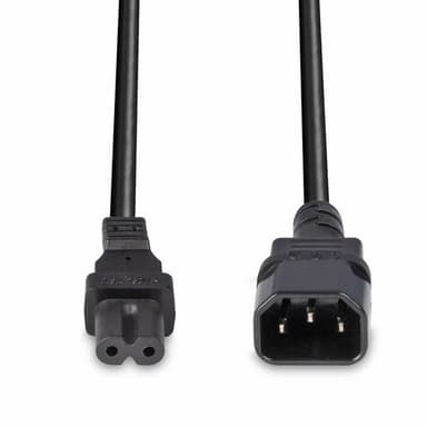 Lindy 1m IEC C14 to IEC C7 (Figure 8) Power Cable view 4