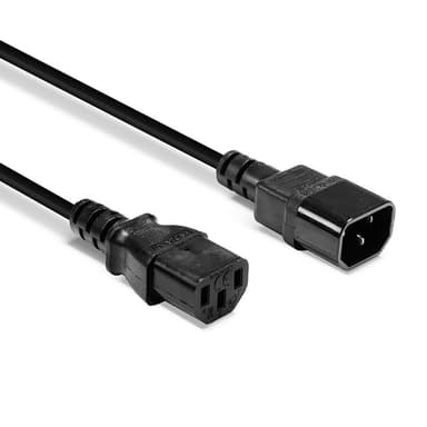 Lindy 0.5m IEC Extension Cable, Black view 3