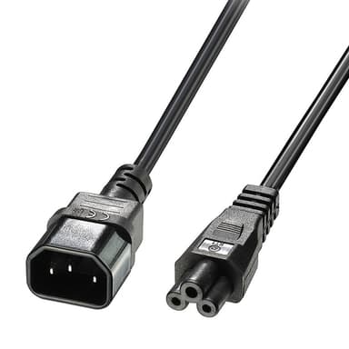 Lindy 2m C5 to C14 Mains Cable, lead free view 1