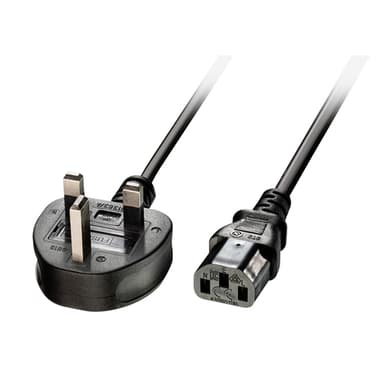Lindy 2m UK to IEC C13 Mains Cable view 2