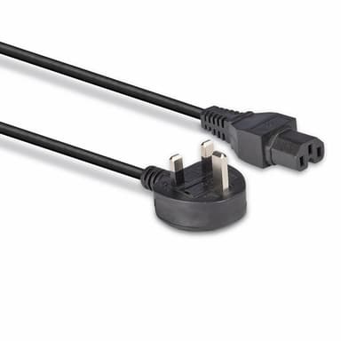 Lindy 2m Mains UK 3 Pin Plug to Hot Conditioned IEC C15 Power Cable  Kettle Lead view 3