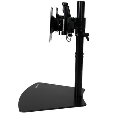 StarTech.com Dual-Monitor Stand - Horizontal - Black - For up to 24" (17.6lb/8kg) Displays view 2