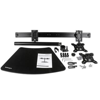 StarTech.com Dual-Monitor Stand - Horizontal - Black - For up to 24" (17.6lb/8kg) Displays view 7
