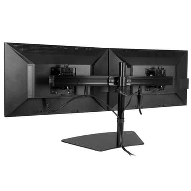 StarTech.com Dual-Monitor Stand - Horizontal - Black - For up to 24" (17.6lb/8kg) Displays view 6