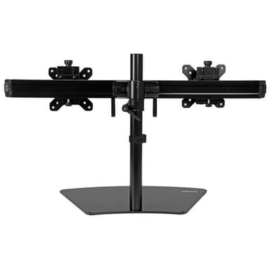 StarTech.com Dual-Monitor Stand - Horizontal - Black - For up to 24" (17.6lb/8kg) Displays view 3