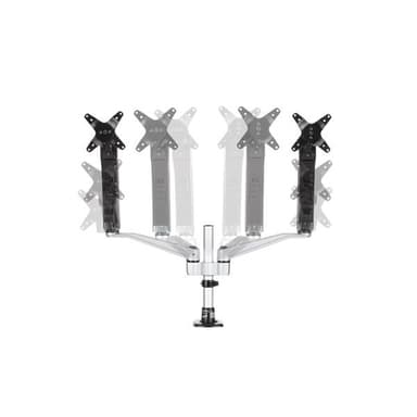 StarTech.com Desk-Mount Dual Monitor Arm - Full Motion Articulating - Premium - For up to 30" (19.8lb/9kg) Displays - TAA view 3