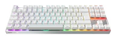 CHERRY MX 8.2 Pro TMR Wireless keyboard Gaming USB + RF Wireless + Bluetooth QWERTY UK English Silver, White view 2