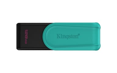 Kingston Technology DataTraveler 128GB Portable USB 3.2 Gen 1 Exodia S (Black/Turquoise) view 1