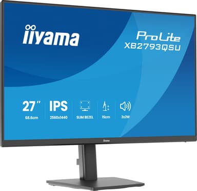iiyama ProLite XB2793QSU-B1 computer monitor 68.6 cm (27") 2560 x 1440 pixels Quad HD LED Black view 5