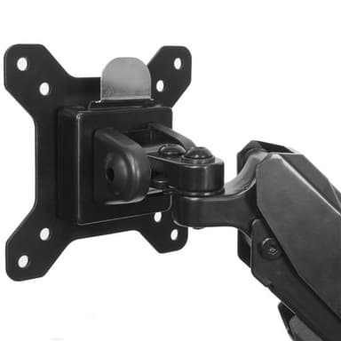 StarTech.com Desk Mount Dual Monitor Arm with USB & Audio, Desk Clamp VESA Mount for up to 32" (17.6lb/8kg) Displays, Ergonomic Full Motion Dual Monitor Arm - Black view 3