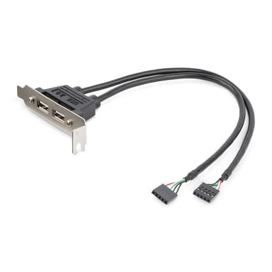 StarTech.com 2 Port USB A Female Low Profile Slot Plate Adapter view 4