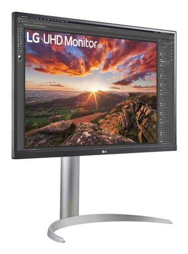 LG 27UP850K-W computer monitor 68.6 cm (27") 3840 x 2160 pixels 4K Ultra HD LED Silver, White view 4