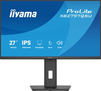 iiyama ProLite XB2797QSU-B1 computer monitor 68.6 cm (27") 2560 x 1440 pixels Quad HD LED Black view 3