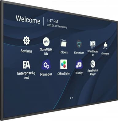 Viewsonic CDE9830 Signage Display 2.49 m (98") Wi-Fi 500 cd/m² 4K Ultra HD Black Built-in processor Android 11 view 3