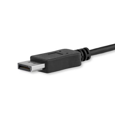 StarTech.com 6ft/1.8m USB C to DisplayPort 1.2 Cable 4K 60Hz - USB-C to DisplayPort Adapter Cable HBR2 - USB Type-C DP Alt Mode to DP Monitor Video Cable - Works w/ Thunderbolt 3 - Black view 2