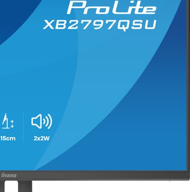 iiyama ProLite XB2797QSU-B1 computer monitor 68.6 cm (27") 2560 x 1440 pixels Quad HD LED Black view 17