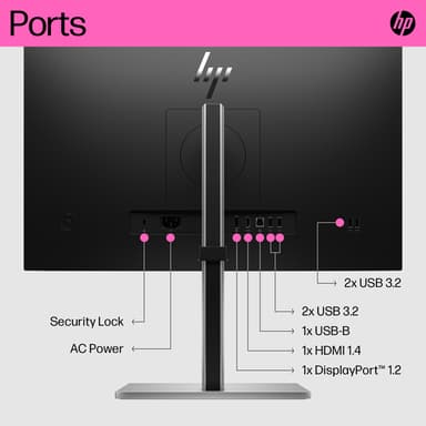 HP E24t G5 FHD Touch Monitor view 3