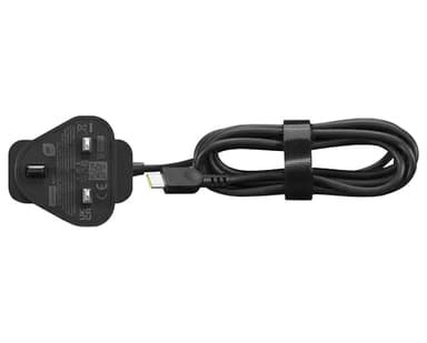 Lenovo 65W USB-C Wall Adapter UK power adapter/inverter Indoor Black view 2