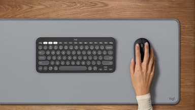Logitech 920-012233 keyboard Mouse included Universal RF Wireless + Bluetooth QWERTY UK English Graphite view 7