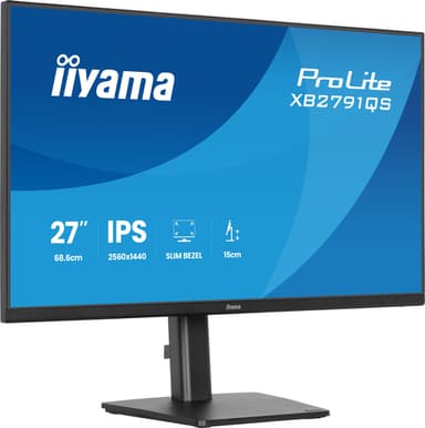iiyama ProLite XB2791QS-B1 computer monitor 68.6 cm (27") 2560 x 1440 pixels Quad HD LED Black view 5