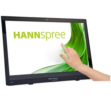 Hannspree HT161HNB computer monitor 39.6 cm (15.6") 1366 x 768 pixels HD LED Touchscreen Tabletop Black view 2