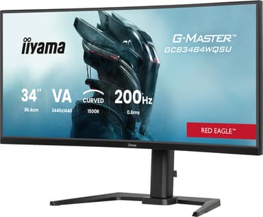 iiyama G-MASTER GCB3484WQSU-B2 computer monitor 86.4 cm (34") 3440 x 1440 pixels UltraWide Quad HD LCD Black view 5