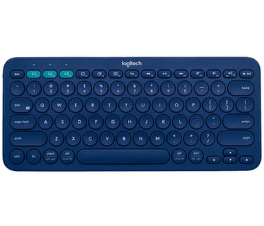 Logitech K380 keyboard Office Bluetooth QWERTY Turkish Blue view 1