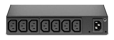APC AP6015A power distribution unit (PDU) 8 AC outlet(s) 0U/1U Black view 1