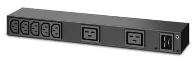 APC AP6120A power distribution unit (PDU) 7 AC outlet(s) 0U/1U Black view 1