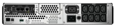 APC Smart-UPS, Line Interactive, 2200VA, Rackmount 2U, 230V, 8x IEC C13+2x IEC C19 outlets, Network Card, AVR, LCD view 2