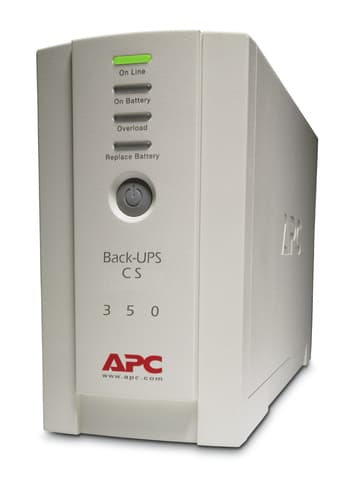 APC Back-UPS, 350VA/210W, Tower, 230V, 4x IEC C13 Outlets , User Replaceable Battery view 1