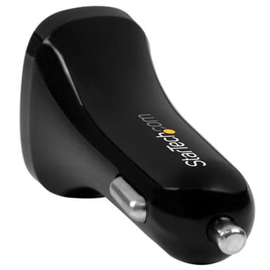 StarTech.com Dual-Port USB Car Charger - 24W/4.8A - Black view 3