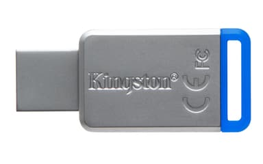 Kingston Technology DataTraveler 50 64GB USB flash drive USB Type-A 3.2 Gen 1 (3.1 Gen 1) Blue, Silver view 3