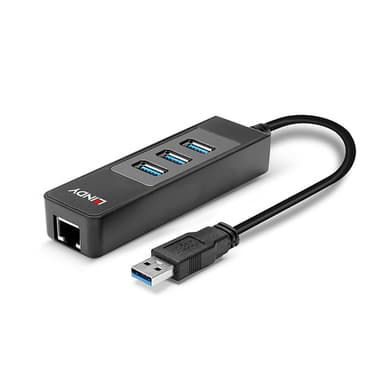 Lindy USB 3.0 Hub and Gigabit Ethernet Converter view 5