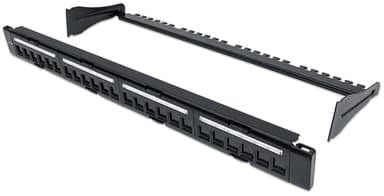 Intellinet Patch Panel, Blank, 1U, 24-Port, Black view 5