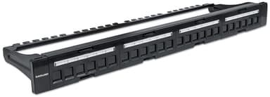 Intellinet Patch Panel, Blank, 1U, 24-Port, Black view 2