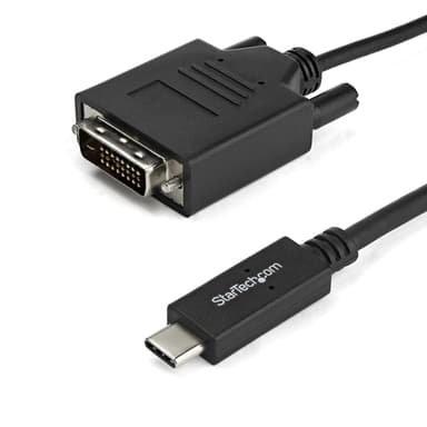 StarTech.com 6.6 ft. (2m) USB-C to DVI Cable - 1920 x 1200 - Black view 1