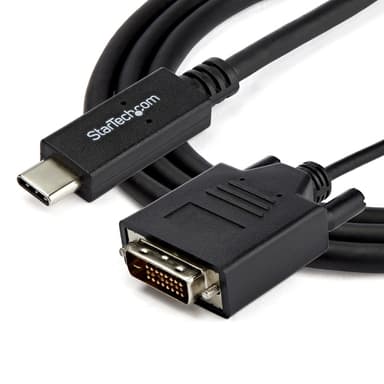 StarTech.com 6.6 ft. (2m) USB-C to DVI Cable - 1920 x 1200 - Black view 4