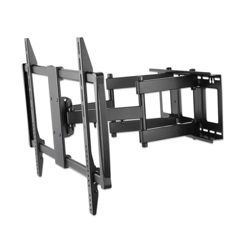 Manhattan Wall Mount for TV & Monitors (Full Motion), For screens 37" to 100", VESA compatibility: all between 200x200mm to 900x600mm - check the dimensions of the four mounting holes on back of screen to ensure it fits, Max 80kg, Black, Bracket, Lifetime Warranty
