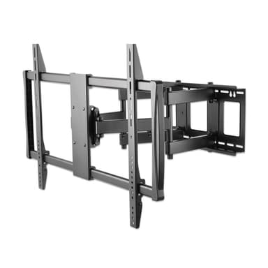 Manhattan Wall Mount for TV & Monitors (Full Motion), For screens 37" to 100", VESA compatibility: all between 200x200mm to 900x600mm - check the dimensions of the four mounting holes on back of screen to ensure it fits, Max 80kg, Black, Bracket, Lifetime Warranty view 4