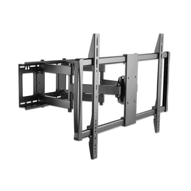 Manhattan Wall Mount for TV & Monitors (Full Motion), For screens 37" to 100", VESA compatibility: all between 200x200mm to 900x600mm - check the dimensions of the four mounting holes on back of screen to ensure it fits, Max 80kg, Black, Bracket, Lifetime Warranty view 5