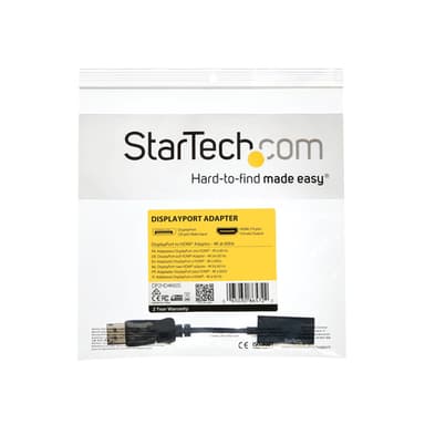 StarTech.com DisplayPort to HDMI Adapter - 4K 60Hz Active DP 1.4 to HDMI 2.0 Video Converter - DP to HDMI Monitor/TV/Display Cable Adapter Dongle - Latching DP Connector view 7
