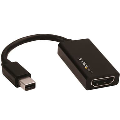 StarTech.com Mini DisplayPort to HDMI Adapter - Active mDP 1.4 to HDMI 2.0 Video Converter - 4K 60Hz - Mini DP or Thunderbolt 1/2 Mac/PC to HDMI Monitor/TV/Display - mDP to HDMI Dongle view 1